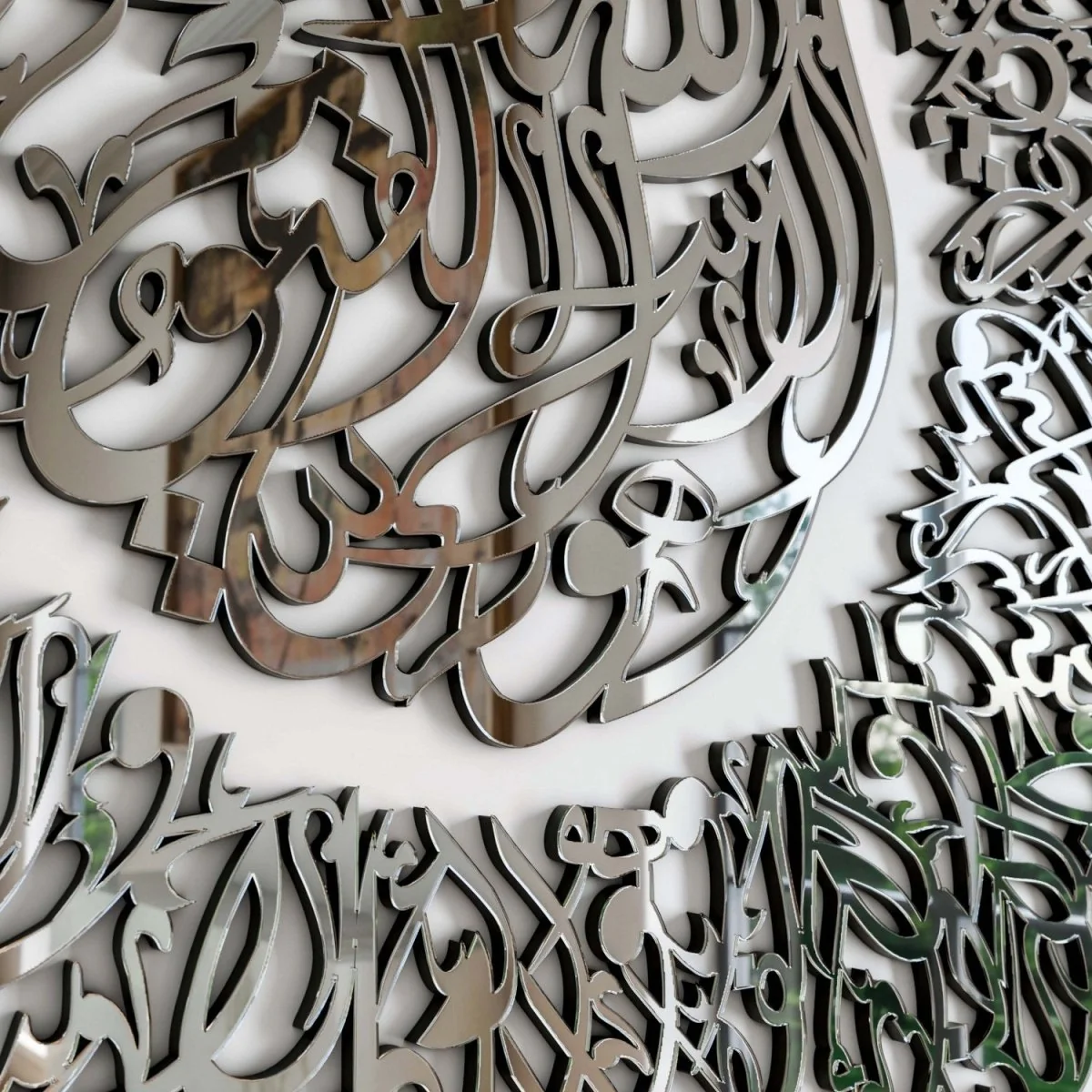 Ayatul Kursi Diwani Calligraphy Wooden Acrylic Islamic Wall Art - Image 9