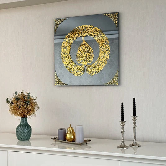Ayatul Kursi Diwani Khatt - Islamıc Wall Art | Tempered Glass Decor - Image 2