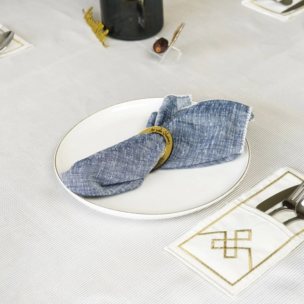 Bismillah Al-Rahman Al-Raheem Napkin Holder | Circular Islamic Table Decor - Image 8