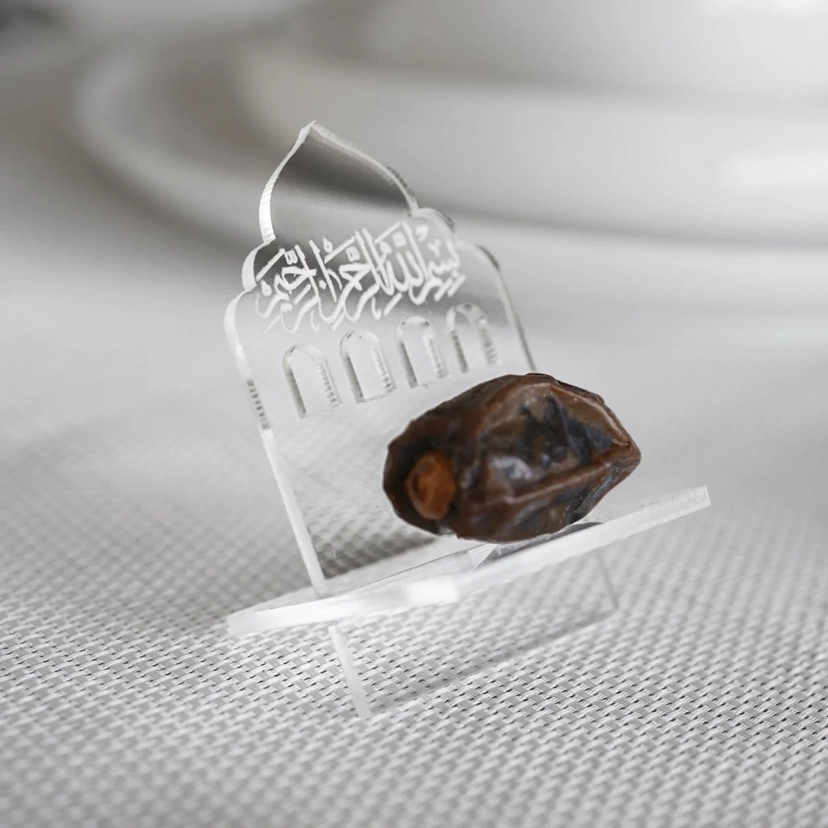 Bismillah Date Holder Set with Mihrab Motif - Ramadan Table Decor - Image 9