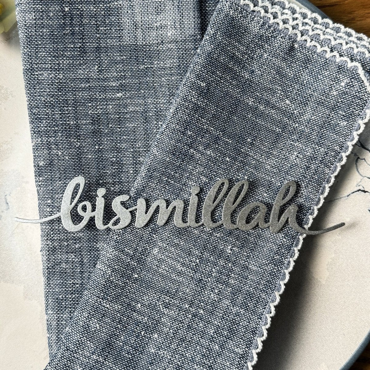 Bismillah Metal Napkin Ornament Iftar & Eid Dinner Table Setting Decor - Image 21