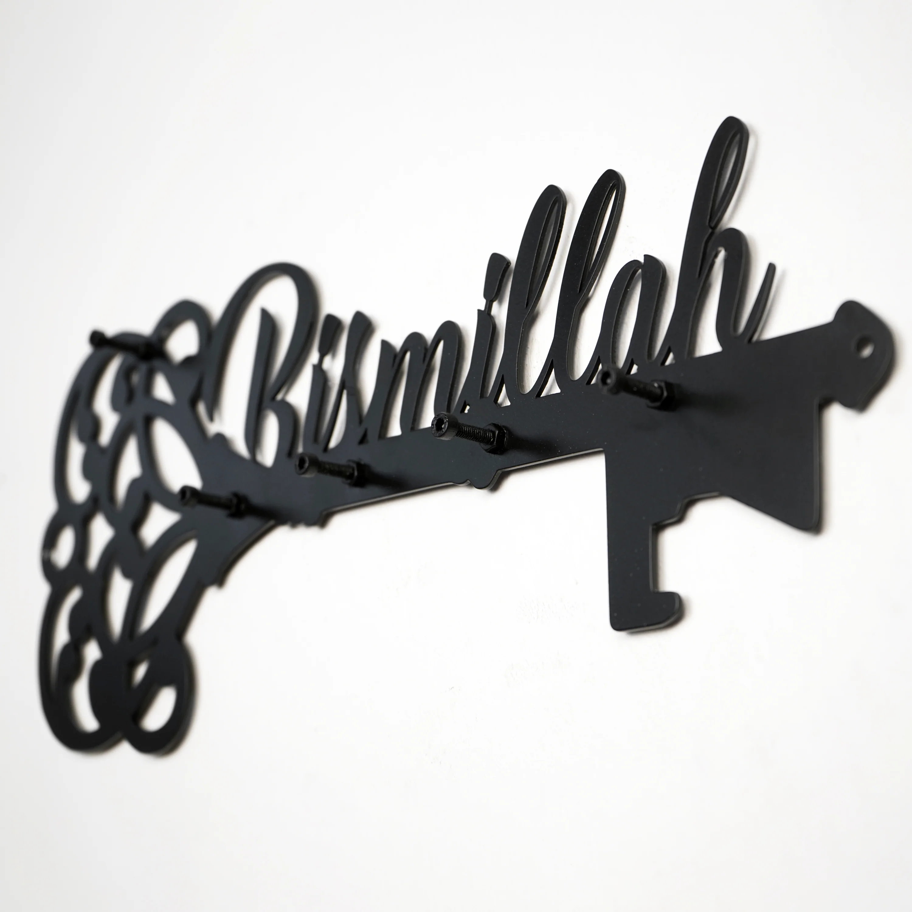 Bismillah Key Holder - Islamic Wall Art Decor, Latin Calligraphy - Image 8