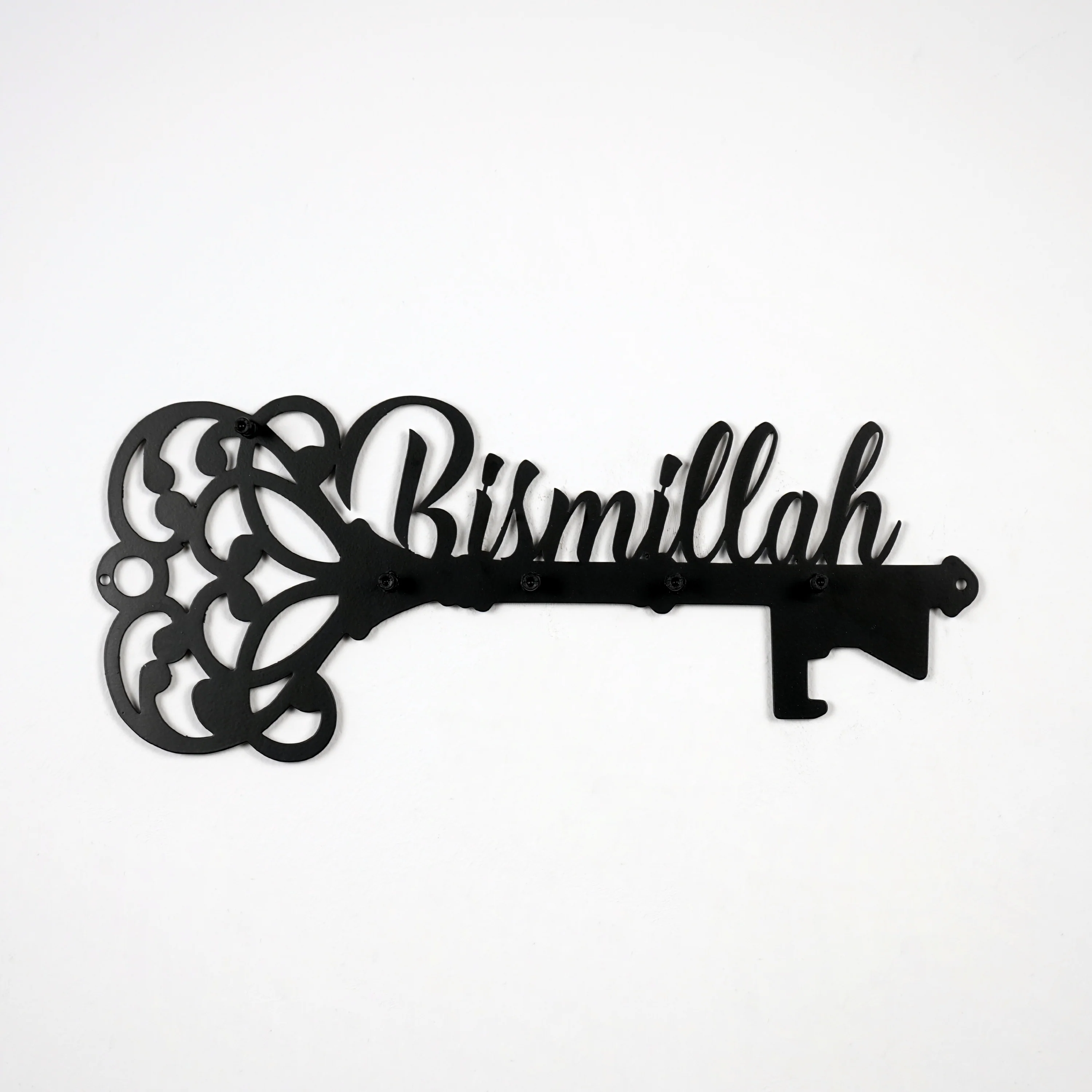 Bismillah Key Holder - Islamic Wall Art Decor, Latin Calligraphy - Image 9