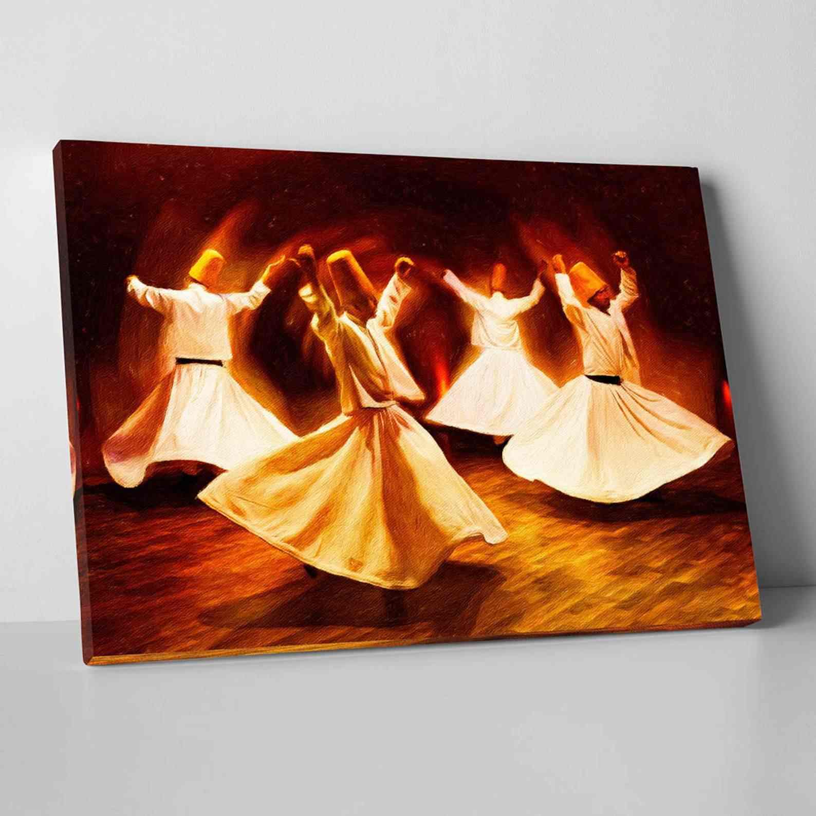 Canvas Printing Whirling Dervish - Islamic Gift Wall Art - Image 4