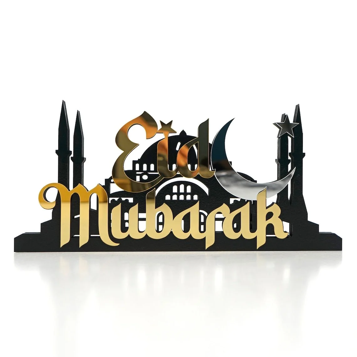 Eid Mubarak Ramadan Decoration Wooden Islamic Gift Table Decor - Image 6