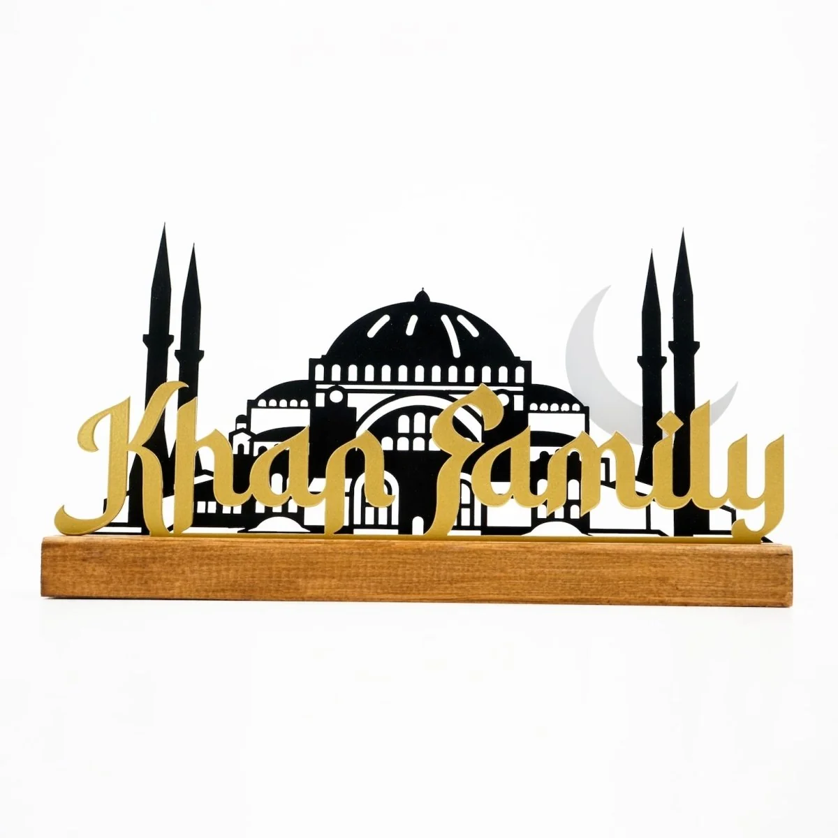 Islamic Table Decor - Hagia Sophia&Mosque Design | Family Name Customizable - Image 11