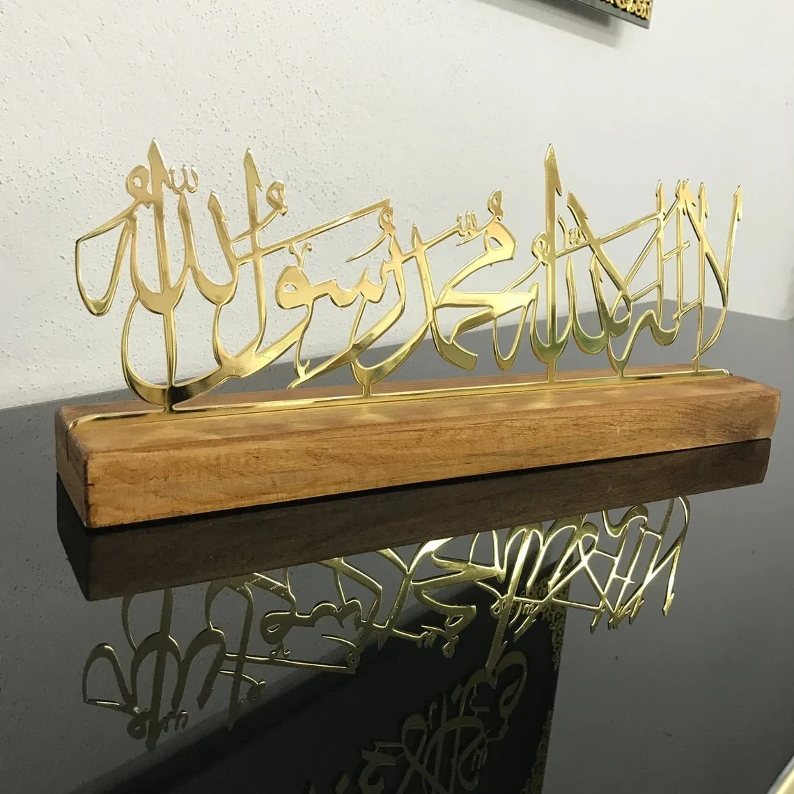 First Kalima Arabic Calligraphy Islamic Art Tabletop Decor - Image 8