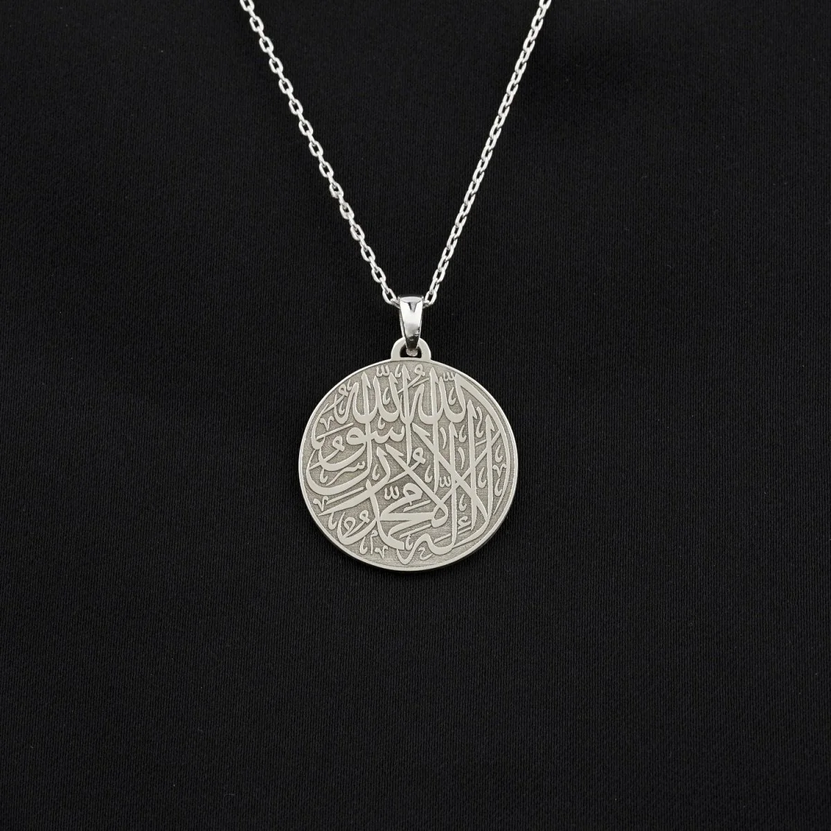First Kalima Muslim Jewelry - 18K Gold Plated Silver Islamic Pendant - Image 3