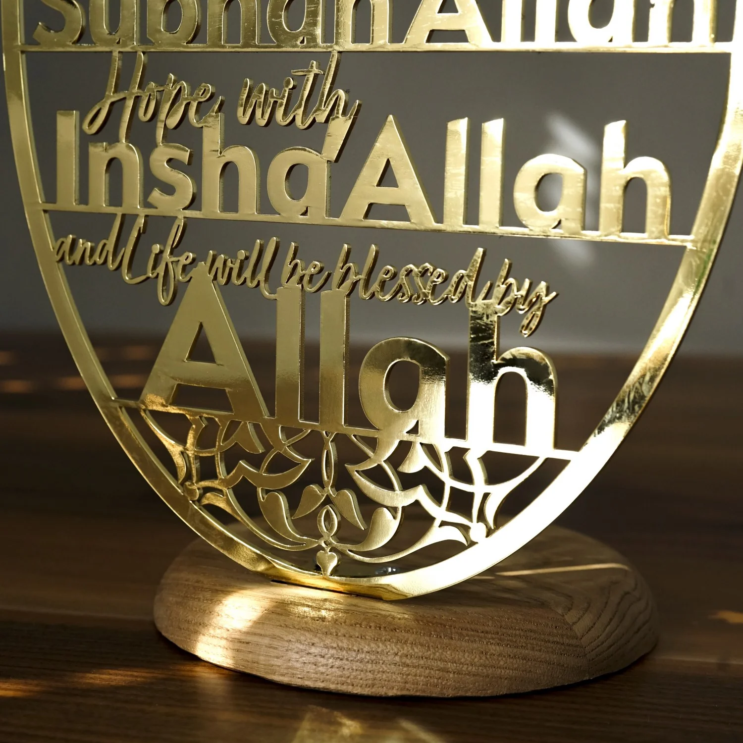 Islamic Candleholder | 4 Powerful Dhikr in Islam - Dining Table Decor for Muslims - Image 10