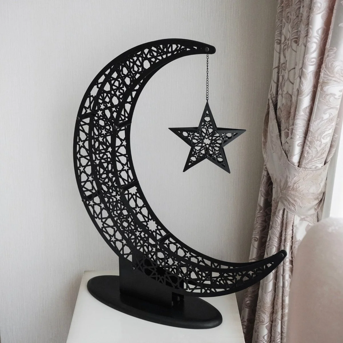 Crescent Moon & Star Ramadan Decor - Metal Islamic Home Decoration - Image 13