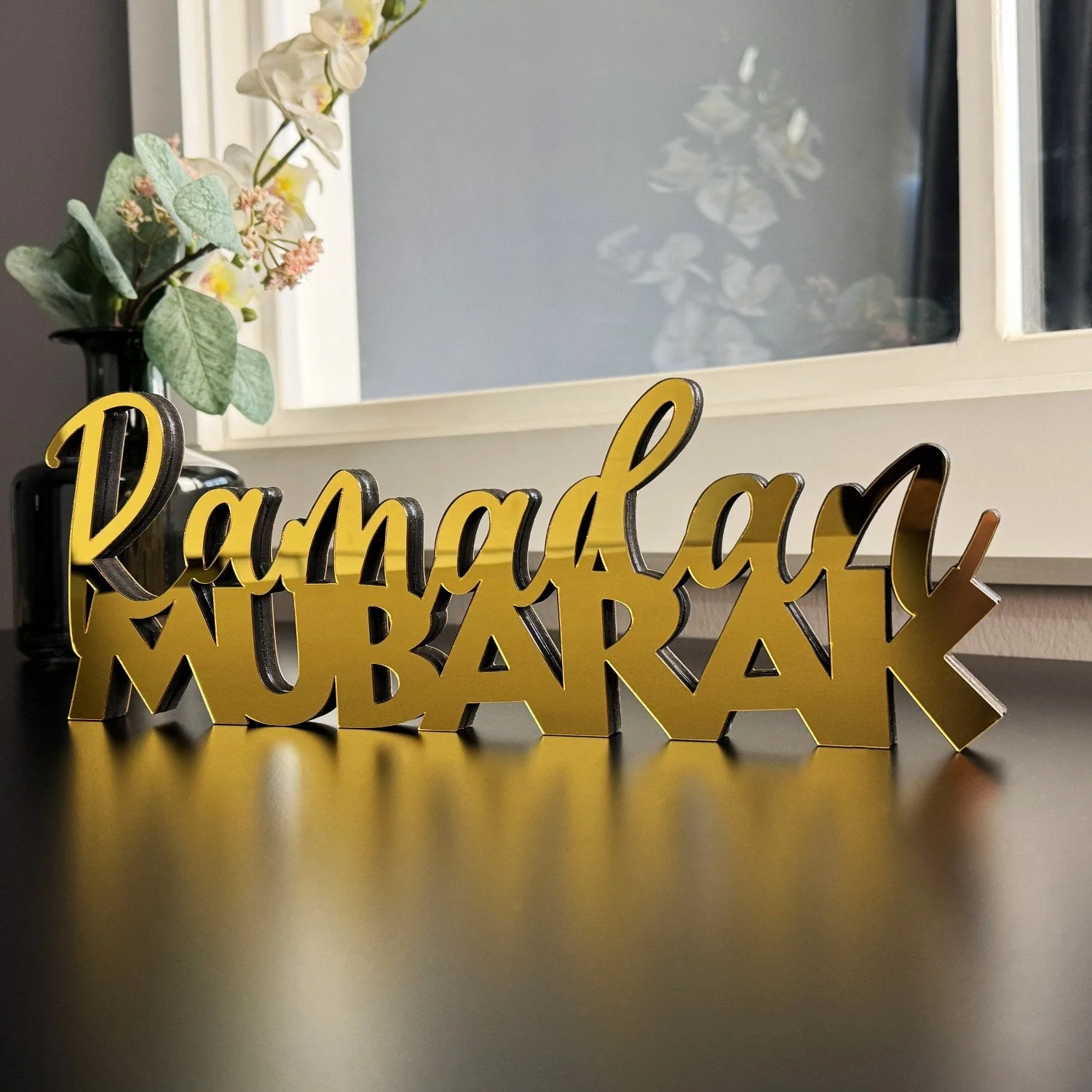 Islamic Tabletop Ramadan Decors - Latin Calligraphy, Muslim Gift - Image 6
