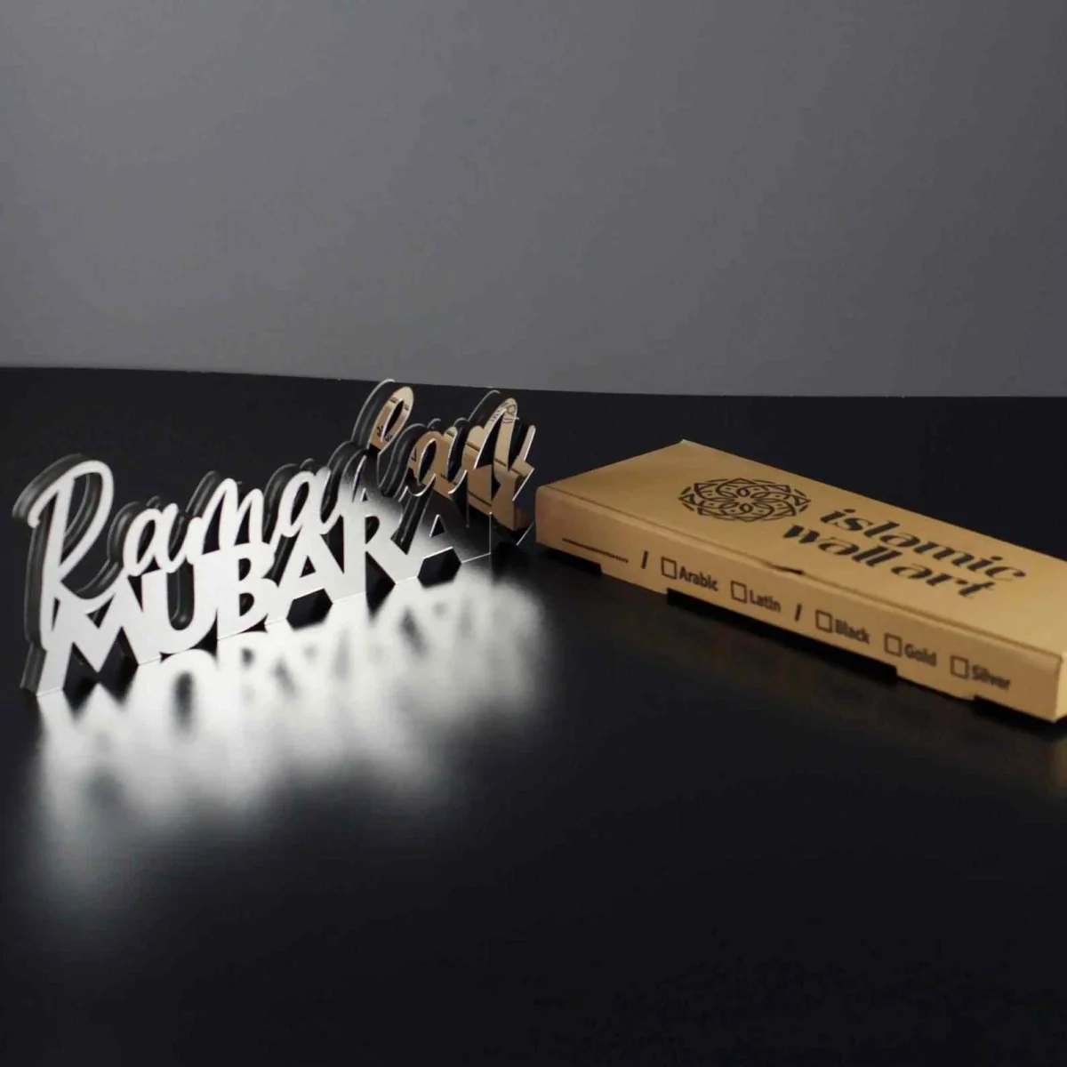 Islamic Tabletop Ramadan Decors - Latin Calligraphy, Muslim Gift - Image 8