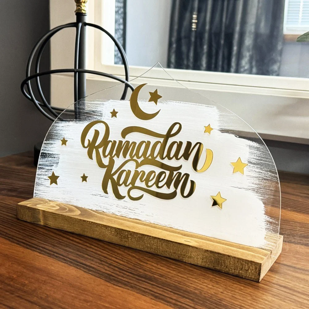 Ramadan Kareem Written Tabletop Decor - Islamic Gift Ramadan Decor - Image 5