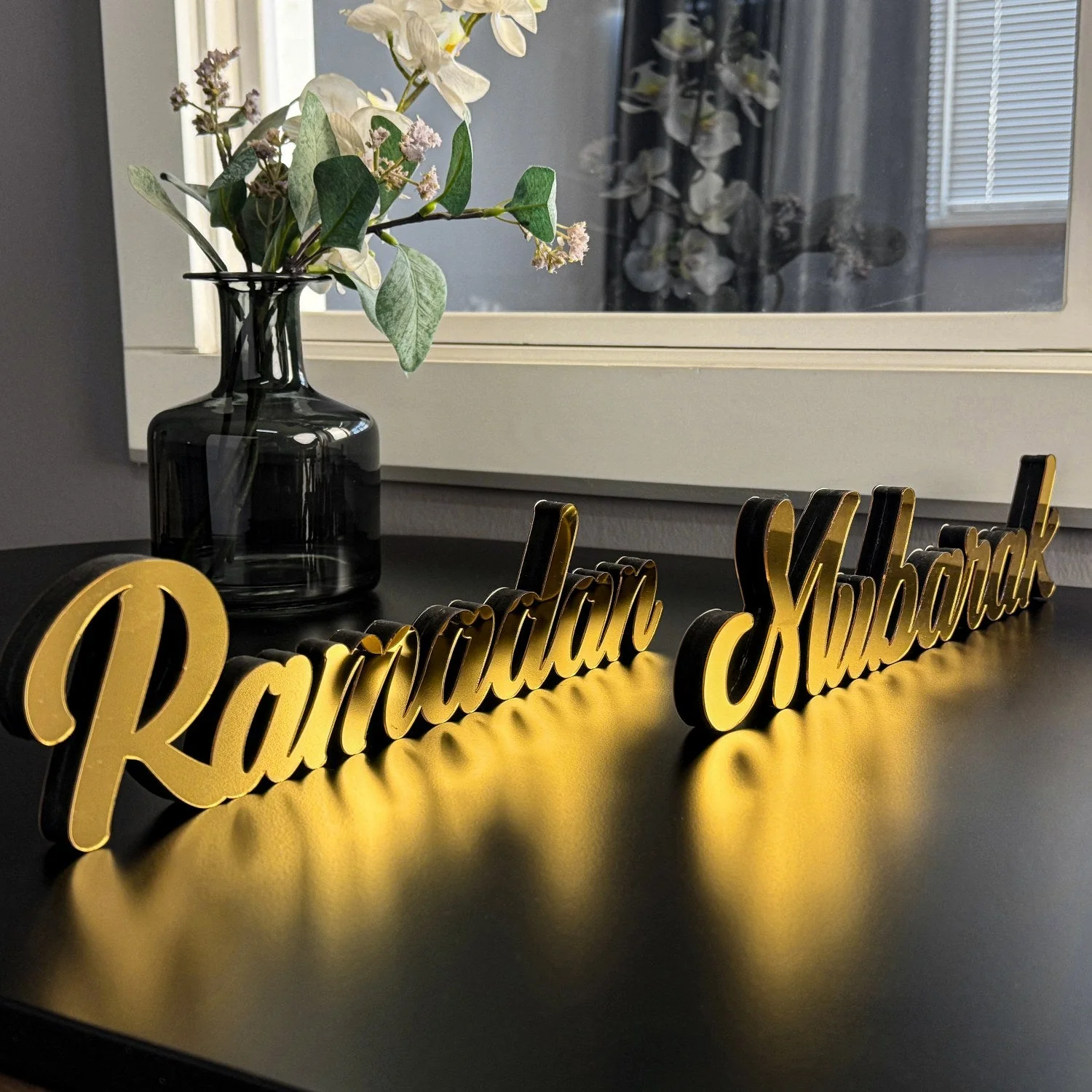 Ramadan Mubarak & Eid Mubarak - Islamic Table Decor | Muslim Gift - Image 17