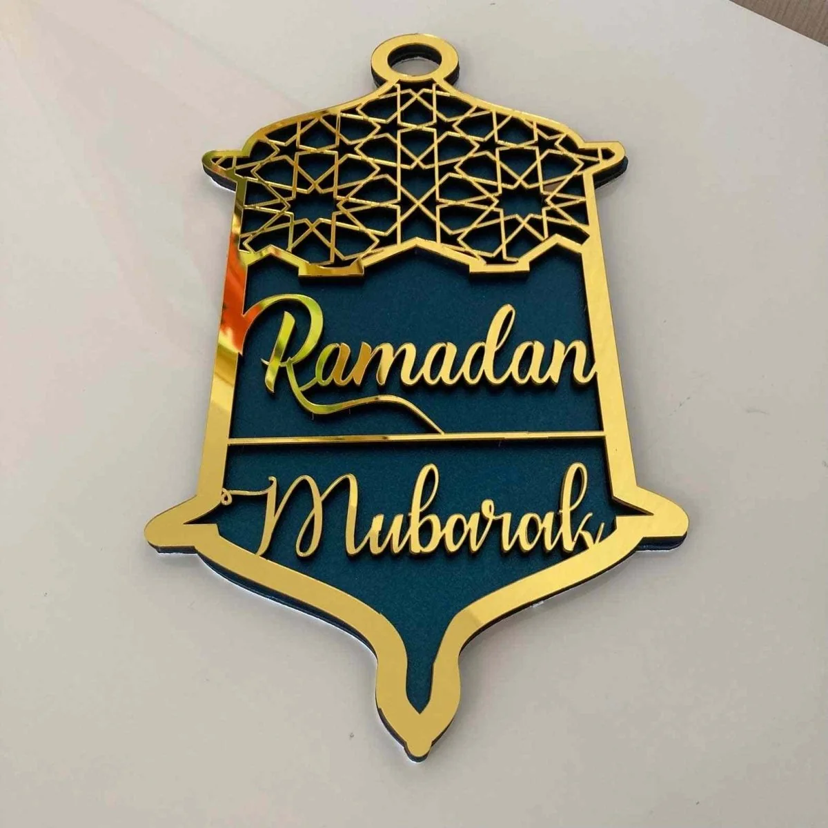 Ramadan Mubarak & Eid Mubarak Sign - Wooden Islamic Wall Art | Muslim Gift - Image 6