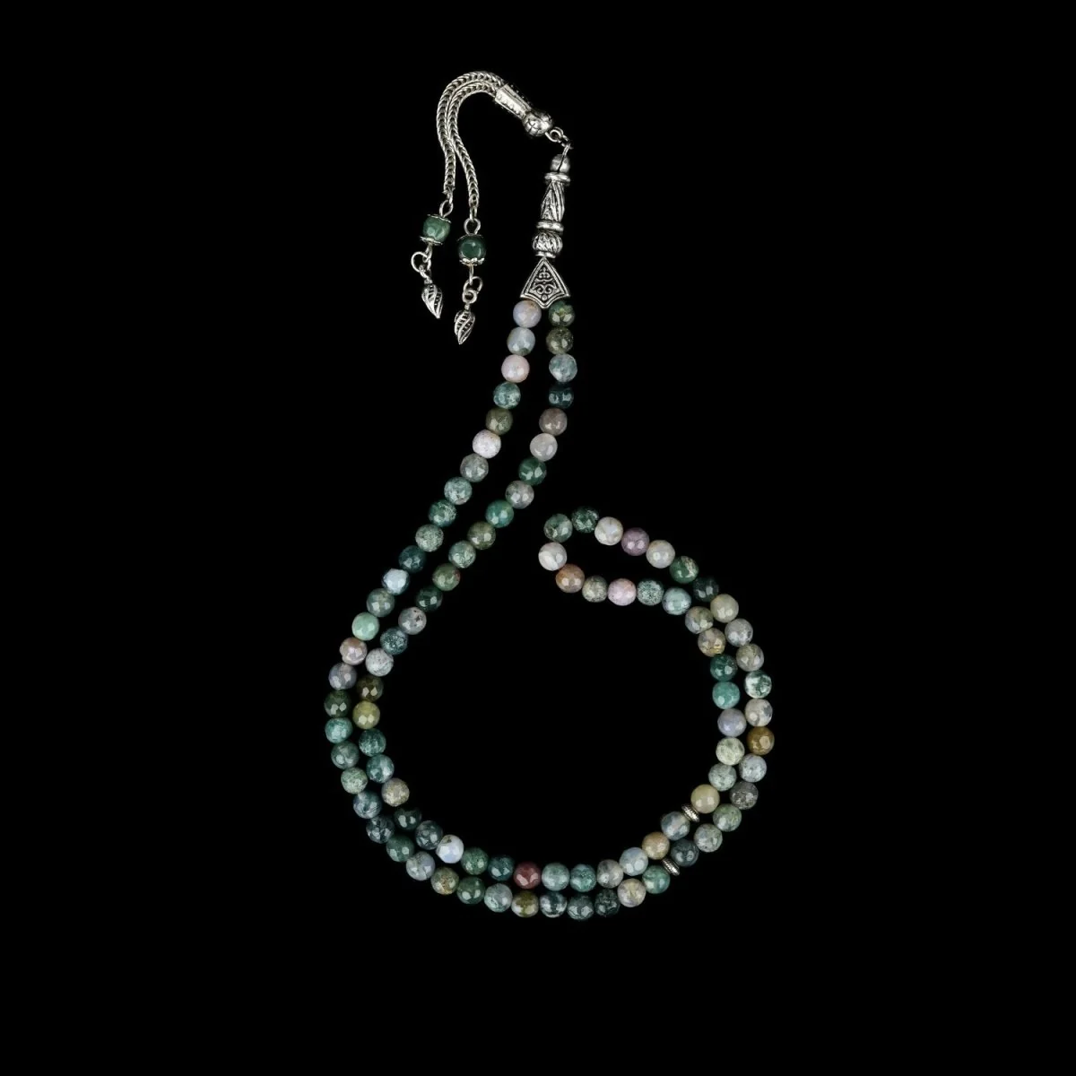 Islamic Prayer Beads-Indian Agate Stone Beads Tasbeeh - Image 6
