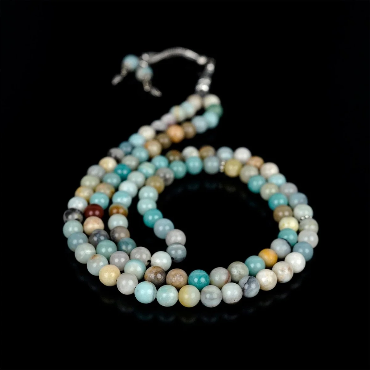 Islamic Prayer Beads | Multi-Colored Amazonite Stone Beads - Dhikr Misbaha