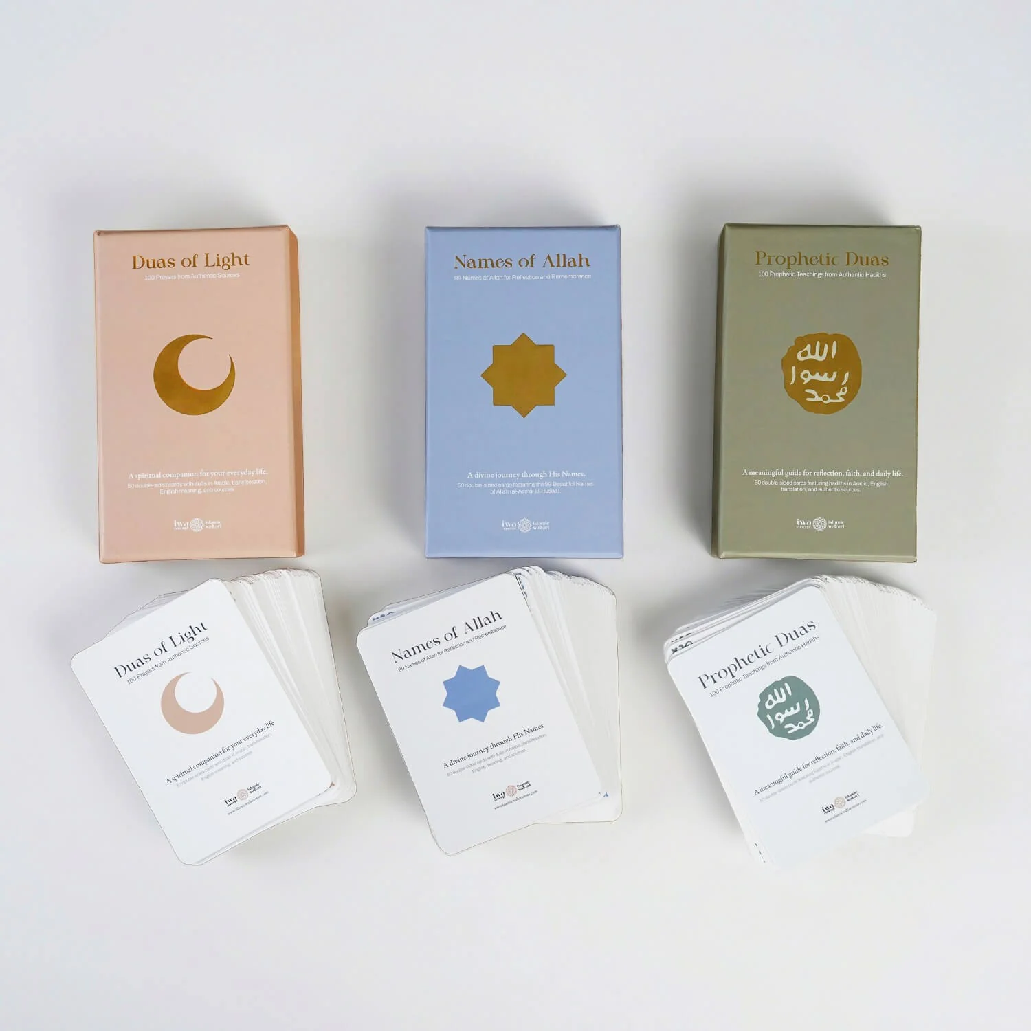 Islamic Reflection Cards with Wooden Stand – Daily Duas, Hadith & Asma Ul Husna - Image 7