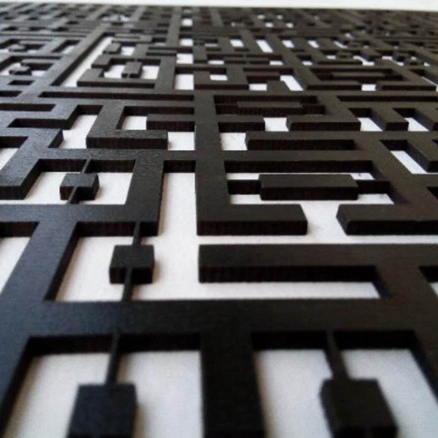 Kufic Set Ayatul Kursi, Surah Al Falaq, Surah An Nas Islamic Wooden Wall Art - Image 4