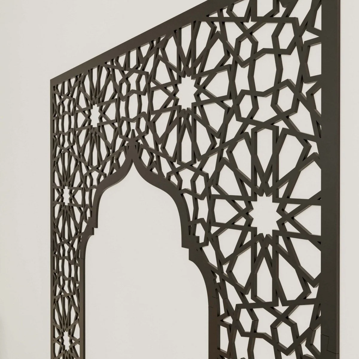 Mihrab Wooden Muslim Home Decor – Prayer Room Ideas | Islamic Wall Art - Image 3