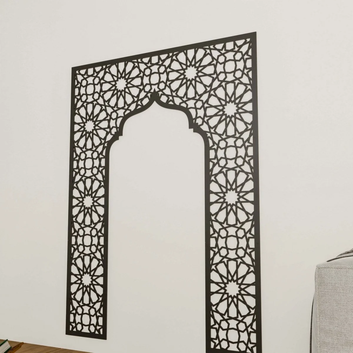 Mihrab Wooden Muslim Home Decor – Prayer Room Ideas | Islamic Wall Art - Image 5