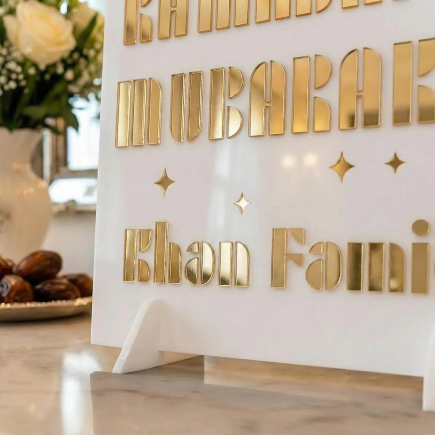 Modern Personalized Ramadan Mubarak Stand – Custom Family Name - Image 17