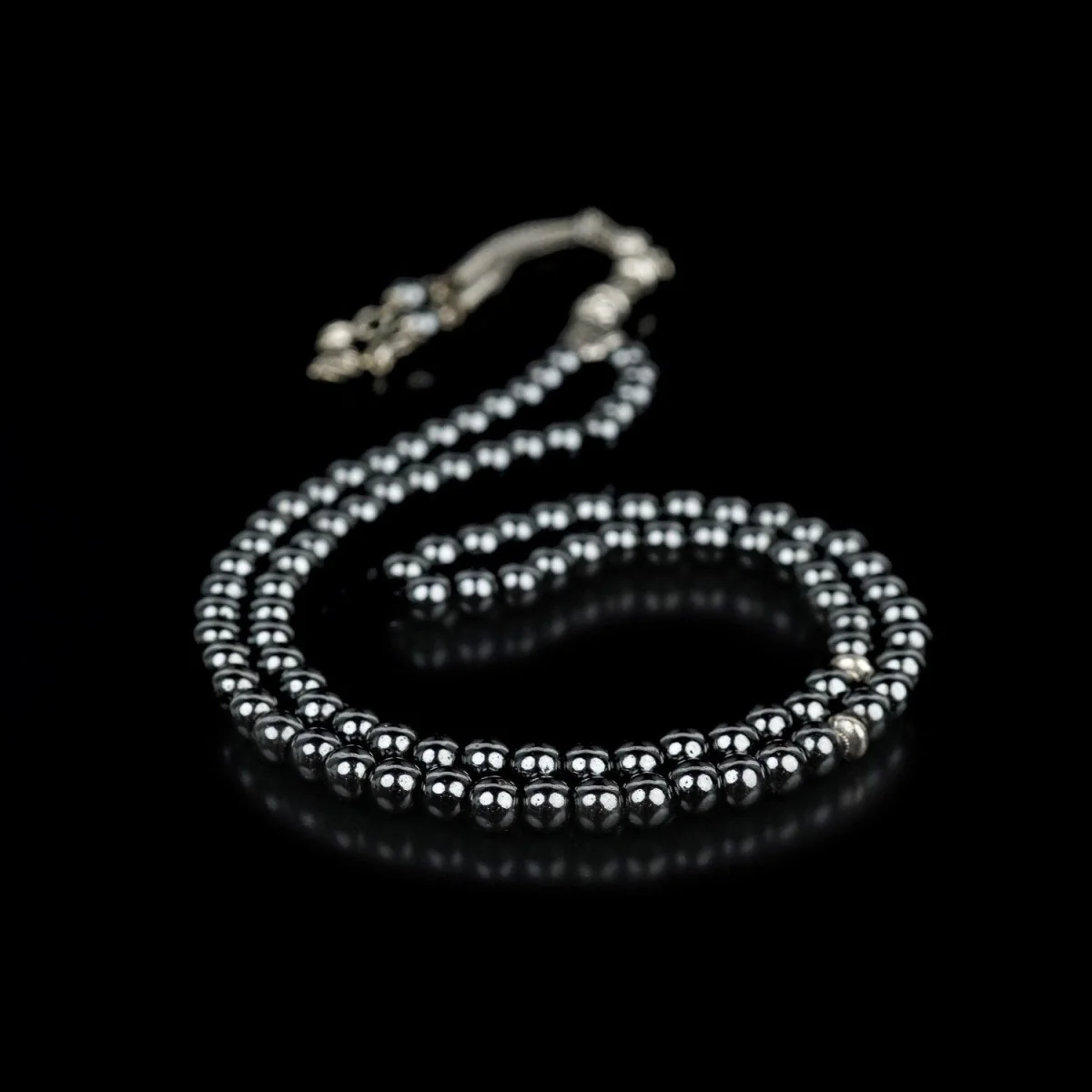 Muslim Prayer Beads | Hematite Stone Beads - Islamic Rosary - Image 5