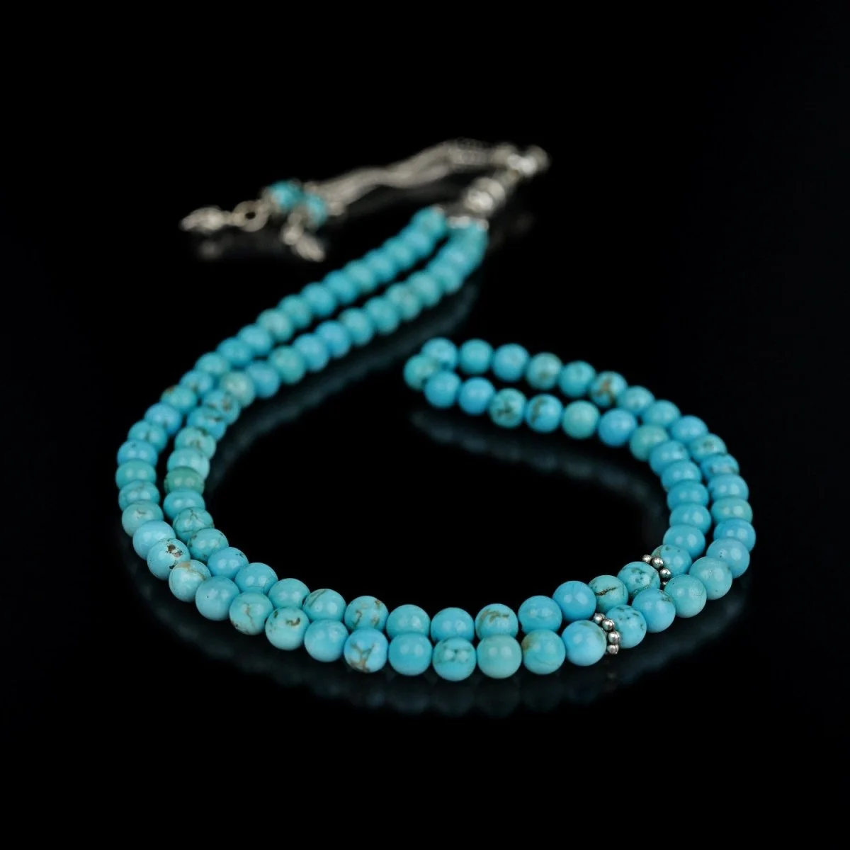 Muslim Prayer Beads - Oriental Turquoise Natural Stone Beads - Image 2