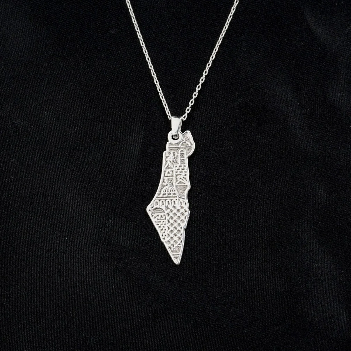 Palestine Necklace | Al-Aqsa Mosque Motif - 18 Carat Gold Plated Silver Necklace - Image 2