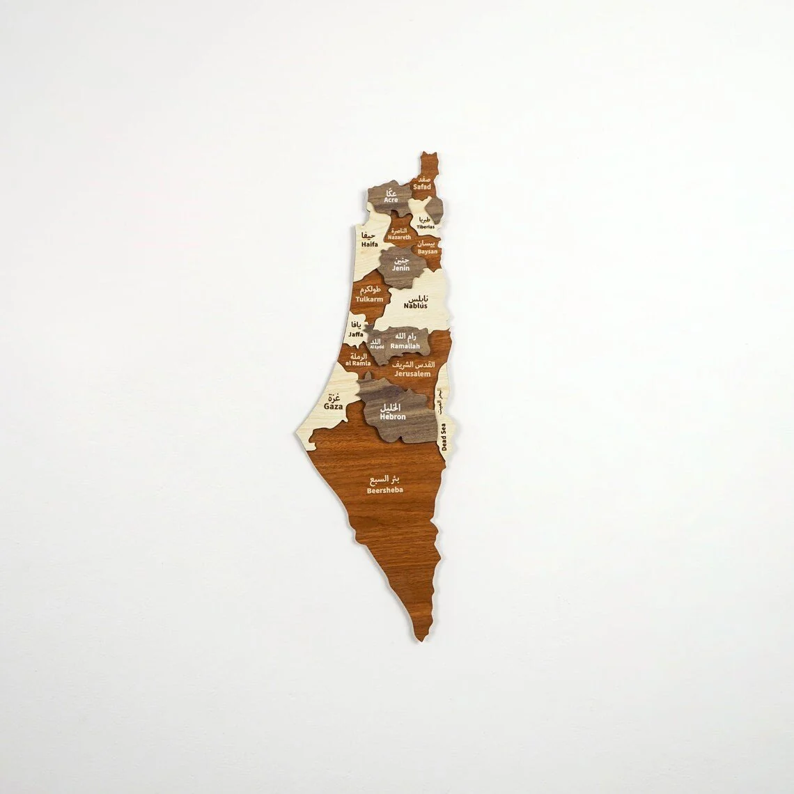 Palestine Wooden Wall Map Islamic Wall Art Decor - Image 13