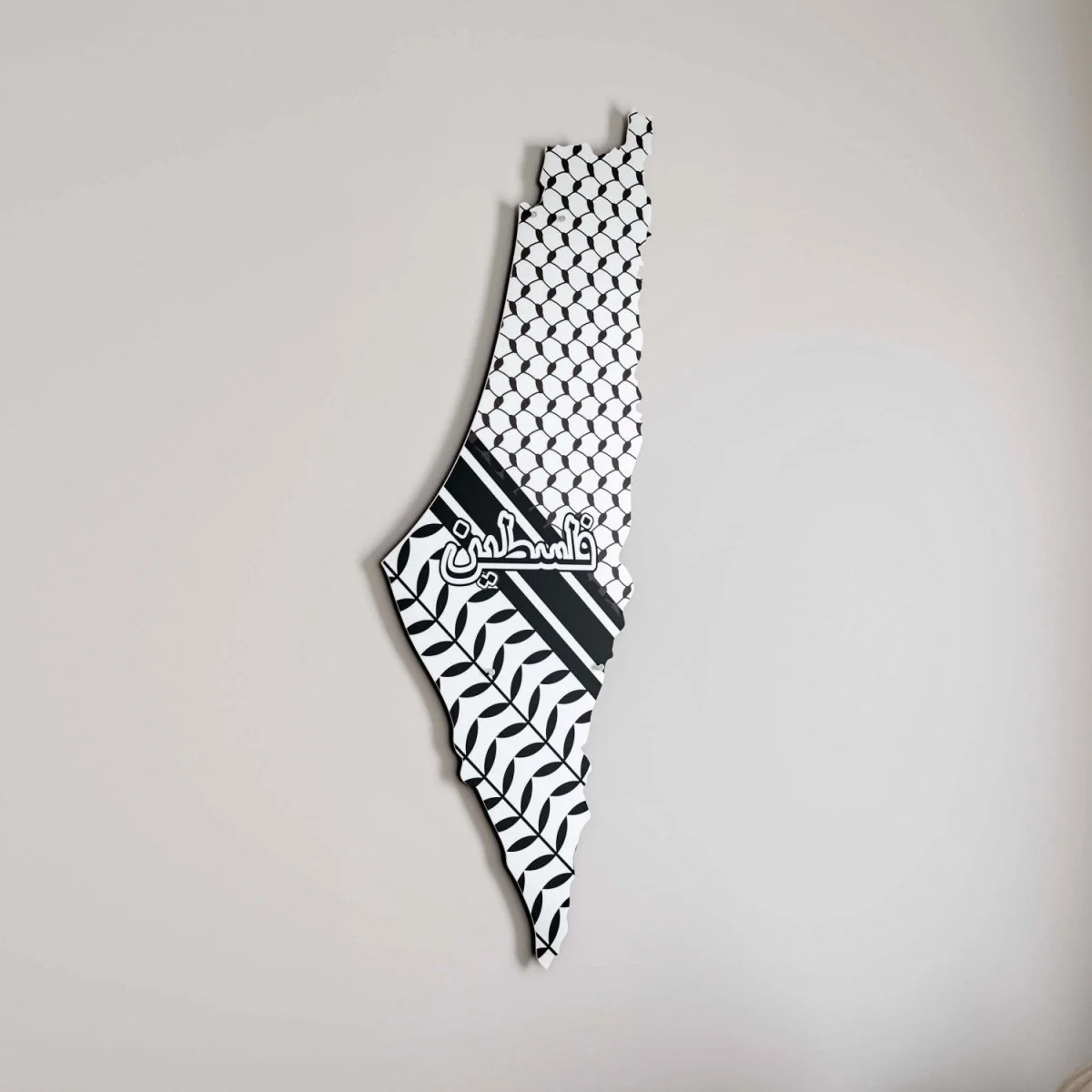 Palestinian Map - Metal Islamic Wall Art | Keffiyeh Design - Image 5
