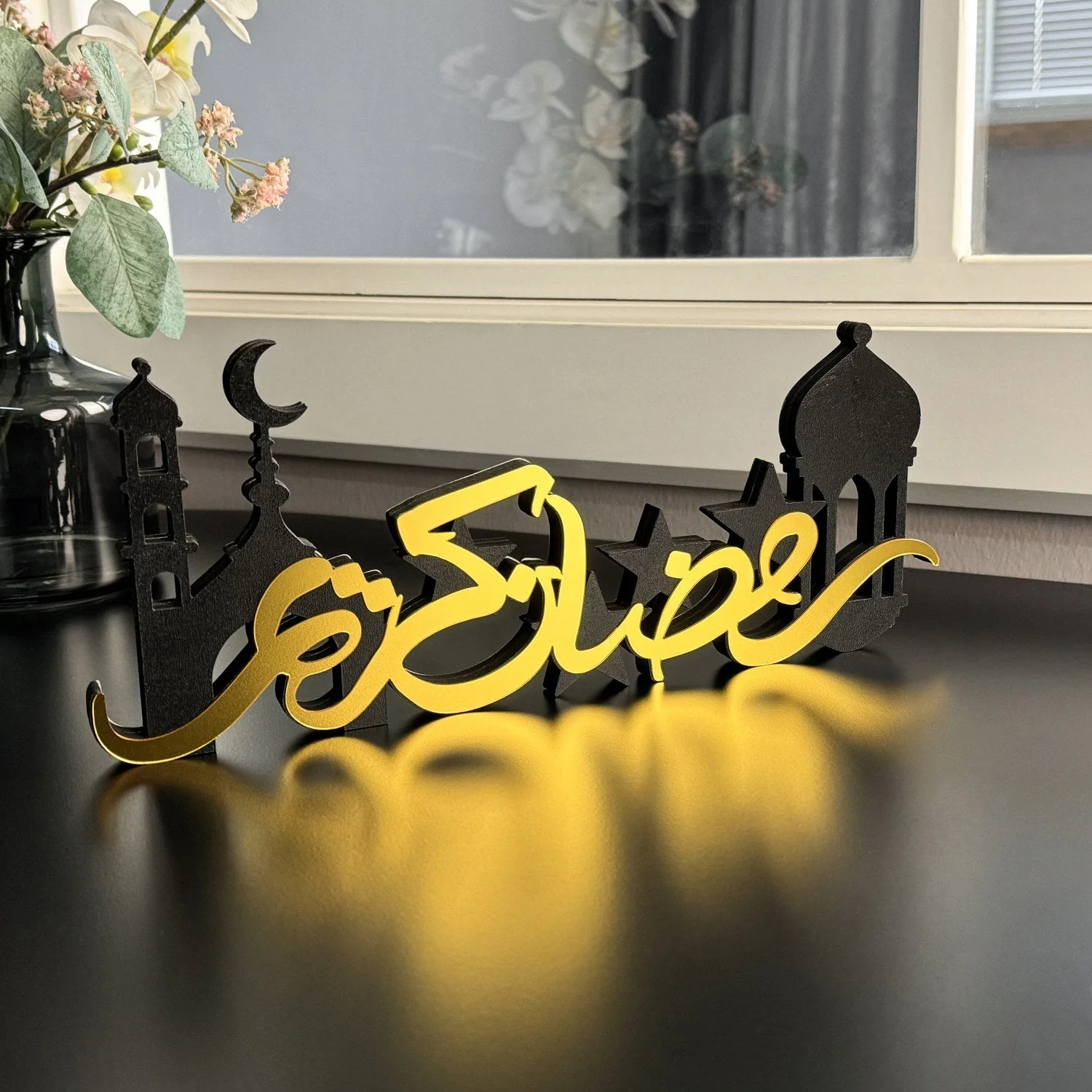 Ramadan Kareem Eid Mubarak Islamic Gift Arabic Calligraphy Table Decor - Image 4