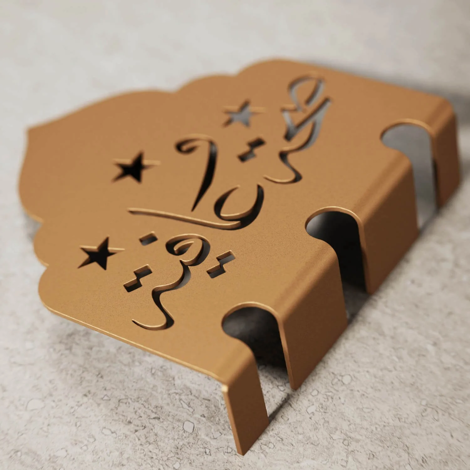 Saha w Afia Metal Cutlery Holder – Islamic Table Decor - Image 3