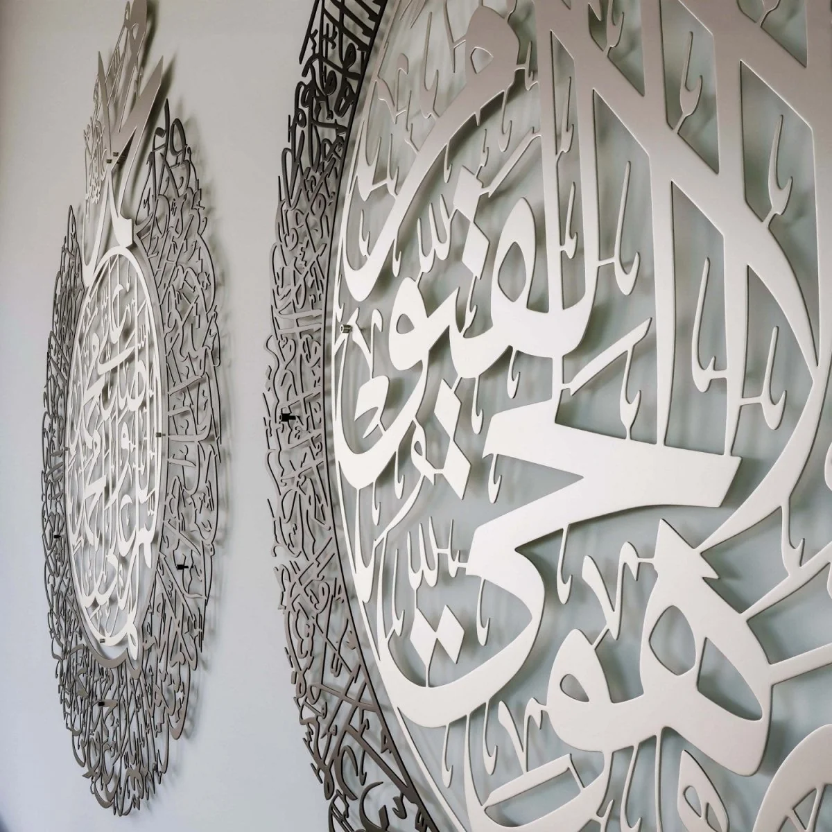 Set of Ayatul Kursi and Allahumma Salli-Barik Dua | Matte Metal Islamic Wall Art - Image 15