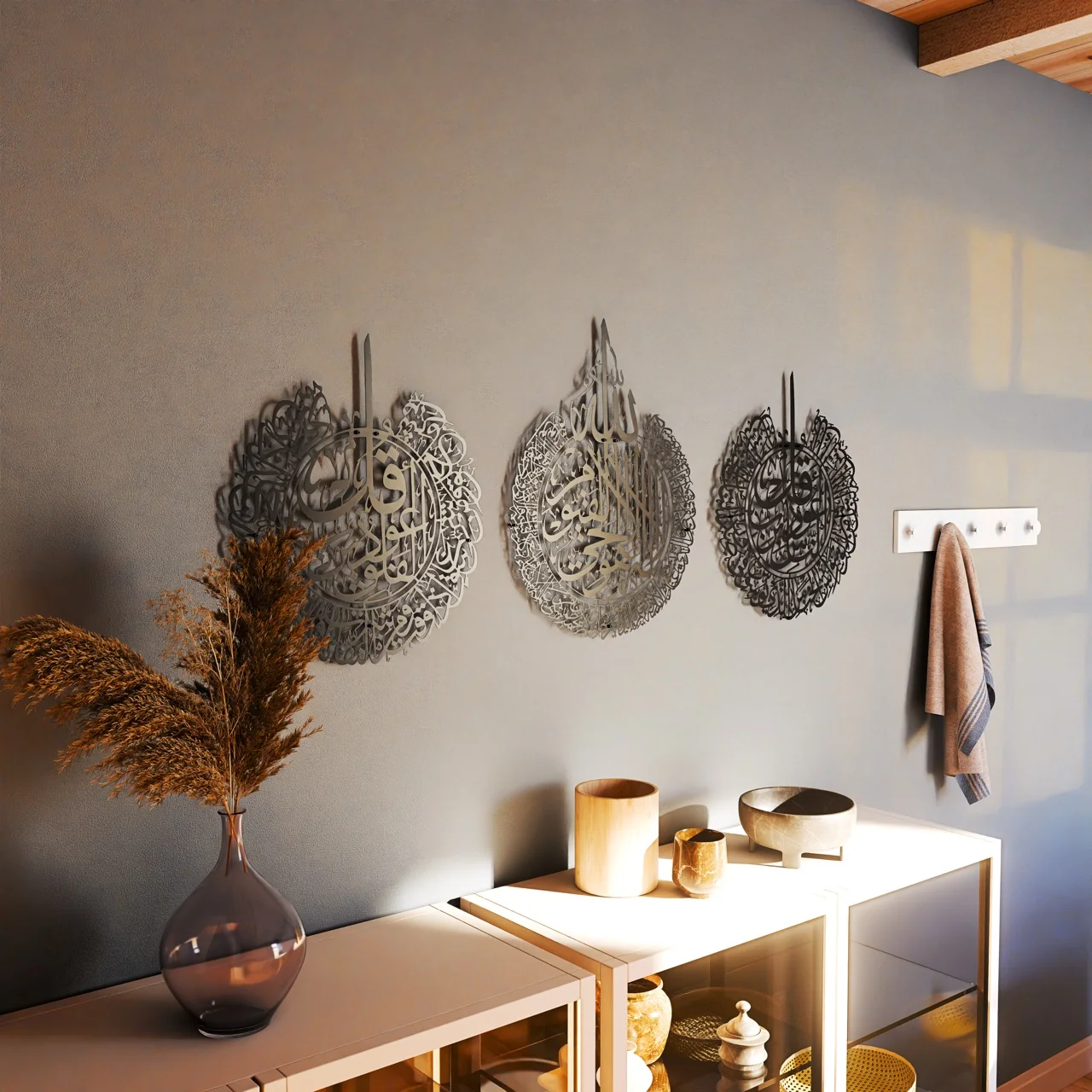 Ayatul Kursi Islamic Wall Art Set with Surah Al Falaq and An Nas - Image 15