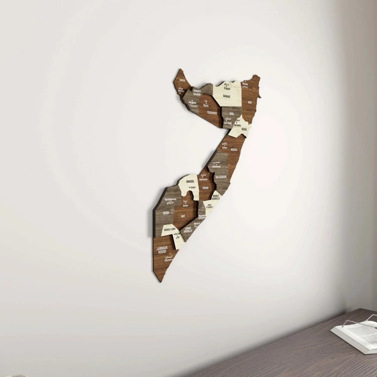 Somalia Map Wall Decor – Elegant Wooden Design for Your Home - Image 5