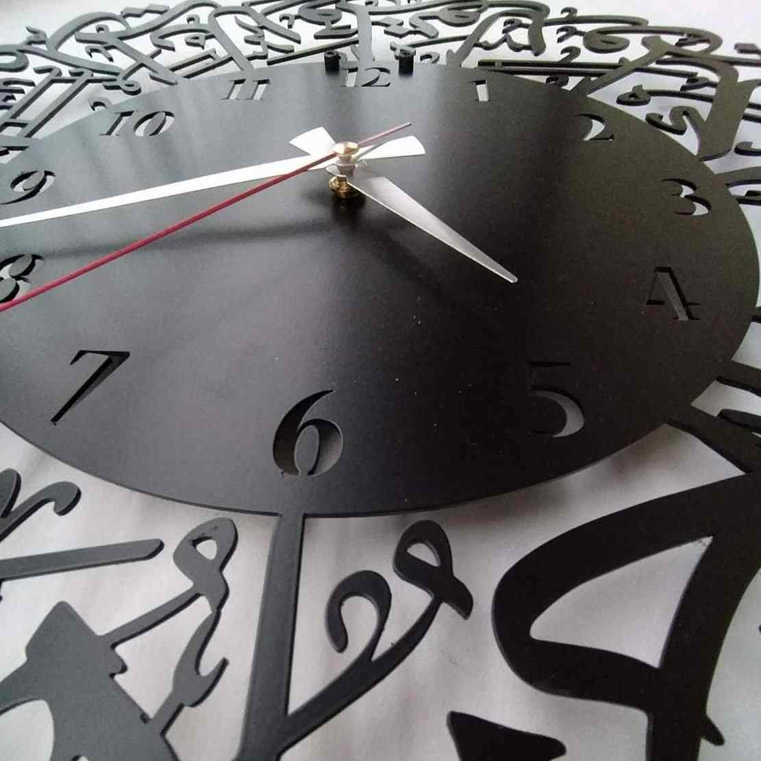 Surah Al Ikhlas Metal Islamic Clock - Islamic Wall Art - Image 29