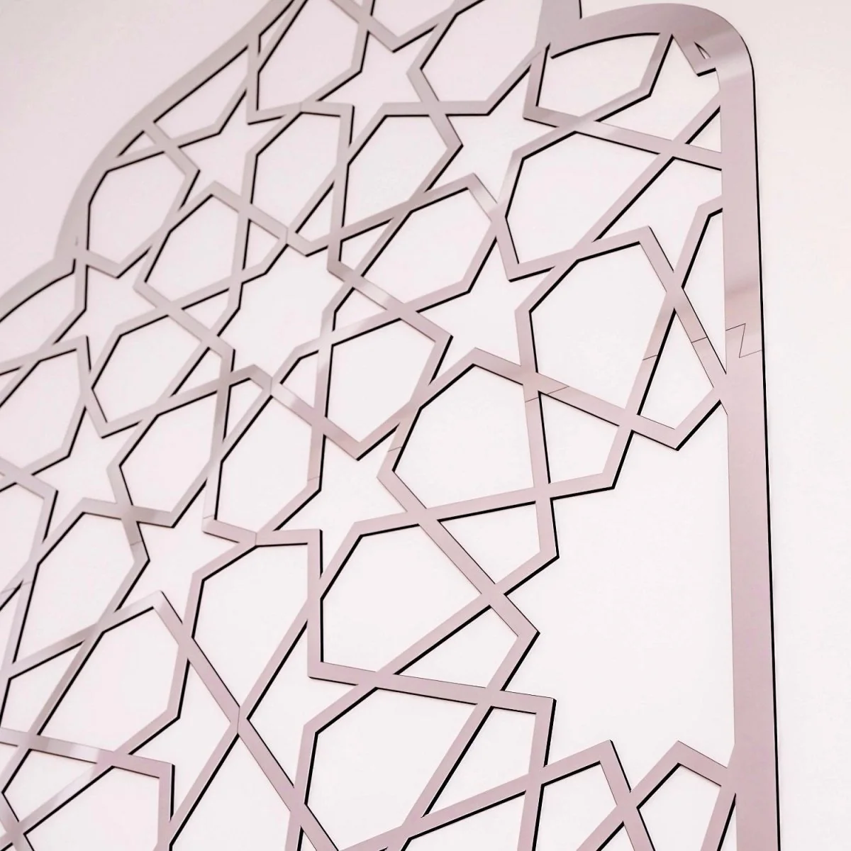 Wooden Interior Mihrab For Prayer Room - Islamic Home Decor | 12-Pointed Star - Image 16