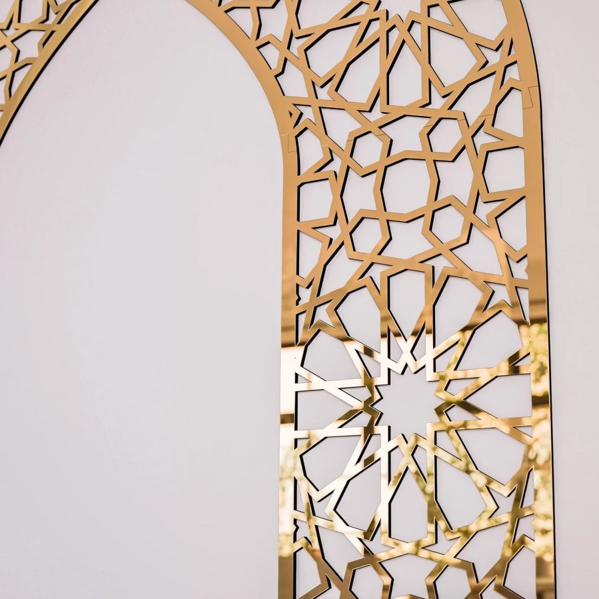 Wooden Mihrab for Your Prayer Room - Islamic Wall Art | 12-Pointed Star - Image 12